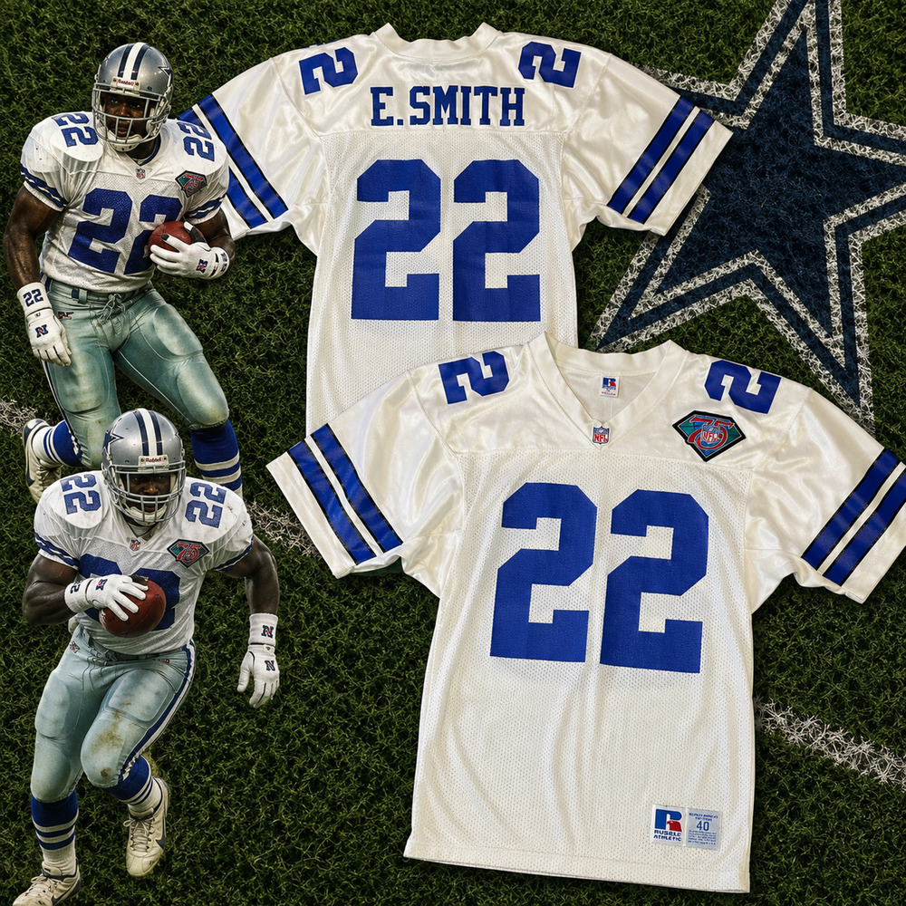 Dallas Cowboys Emmitt Smith NFL Jersey 1994 Russell Athletic Sz. 40 M NWOT